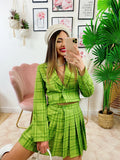 Completo Giacca Corta e Gonna Verde