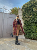 Cappotto peonia e Camel