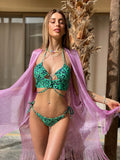 Bikini animalier verde