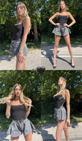 Body aderente con incroci
