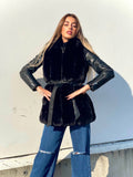 Smanicato in eco pelo nero