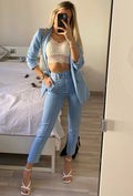 Completo giacca e pantalone carta da zucchero