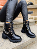 Biker con catenina di strass