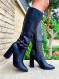 Stivale alto Nero con catena