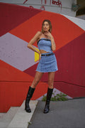 Completo top e gonna in jeans