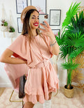 Abito con cintura Rosa