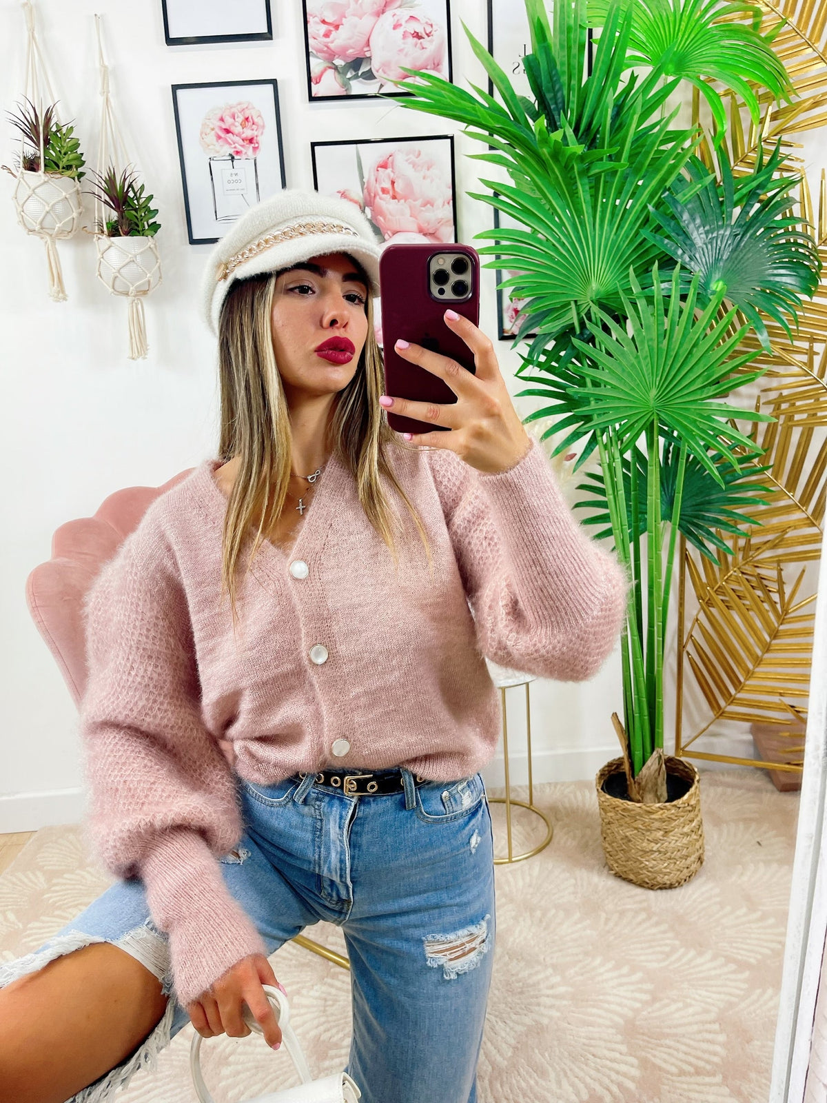 Maglione morbidissimo rosa