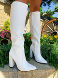 Stivale alto bianco