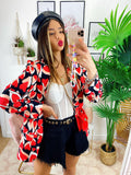 Giacca con Cuori base nera