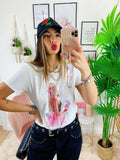 T-shirt con stampa Donna