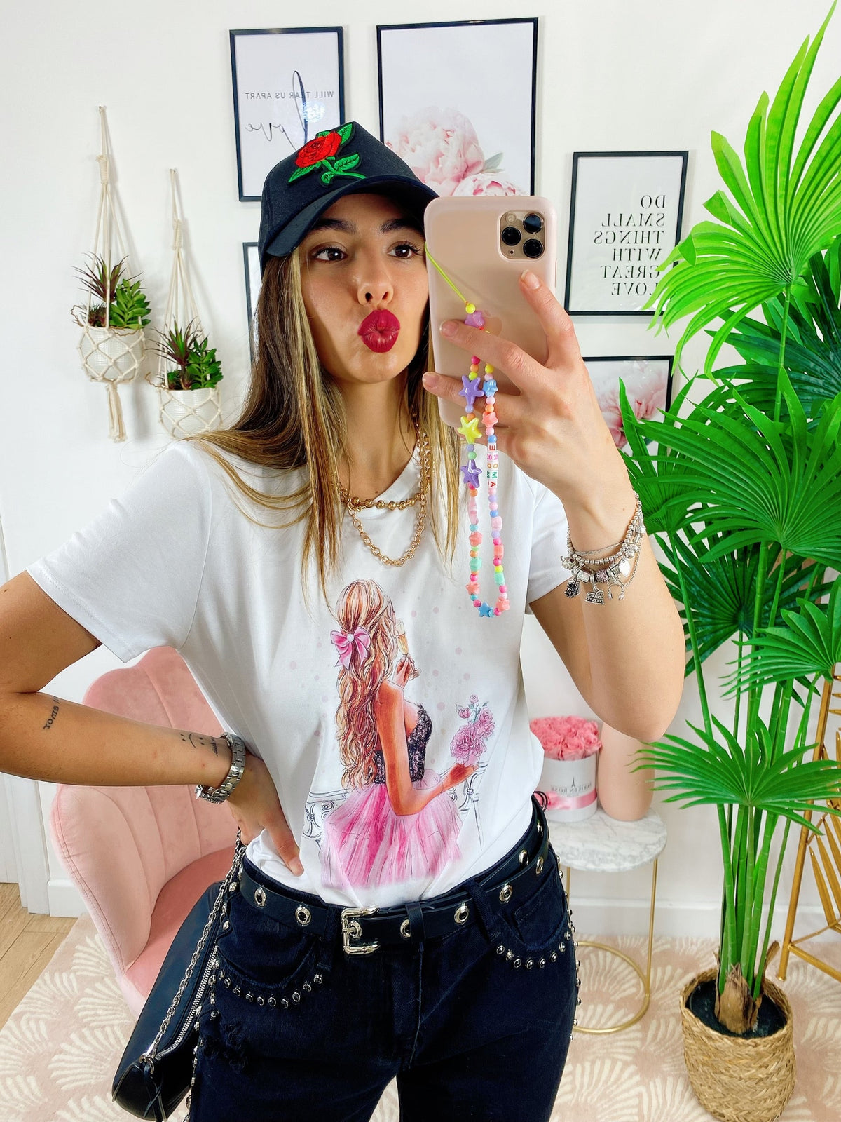 T-shirt con stampa Donna
