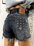 Short Levi’s Vintage con Borchie bagno grigio scuro
