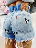 Short Levi’s Vintage con stampa topolino bagno chiaro