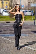 Completo top e pantalone cargo