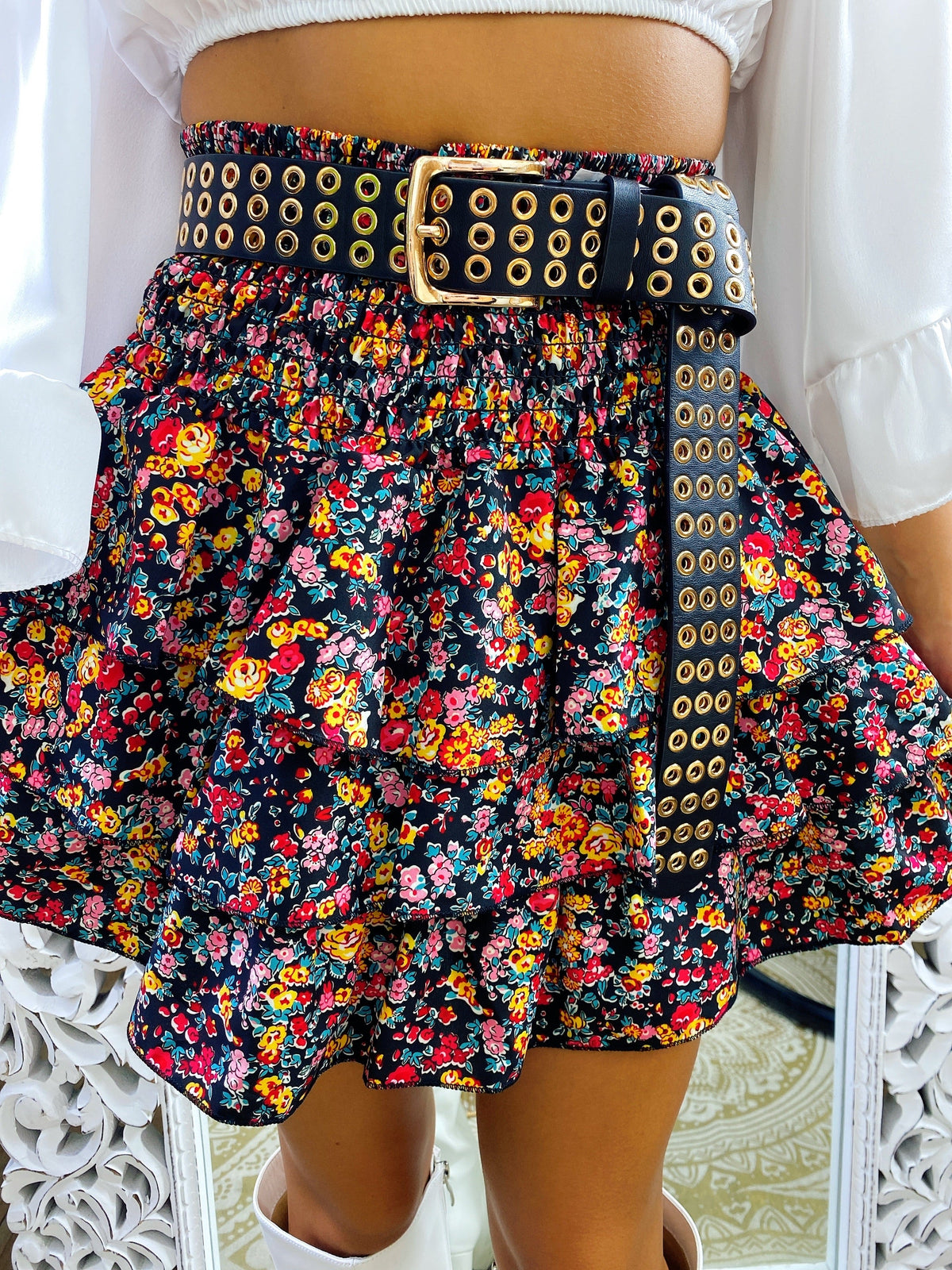 Gonna a fiori colorati