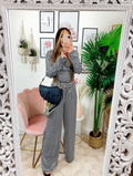 Completo pantalone e bluse  pied de poule