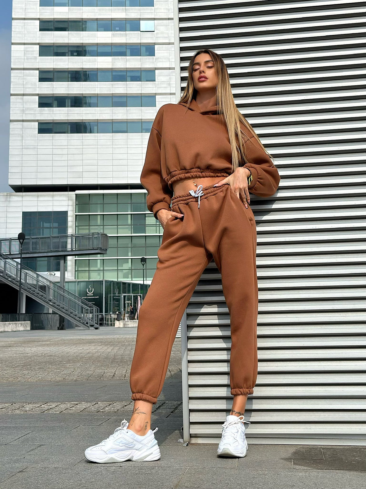 Tuta sportiva due pezzi choco