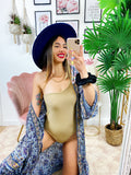 Body monospalla con fiocco