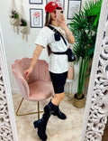 Completo sportivo con cintura Bianco
