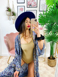 Kimono etnico base lilla