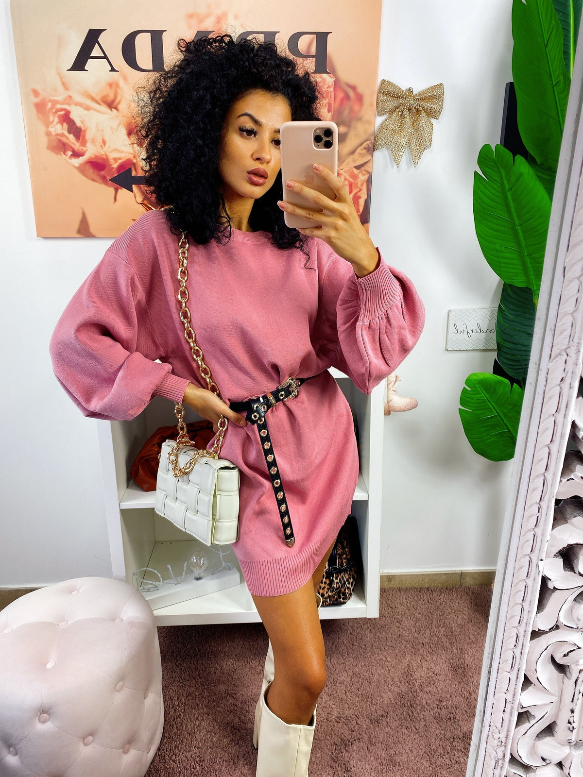 Maxi felpa easy rosa