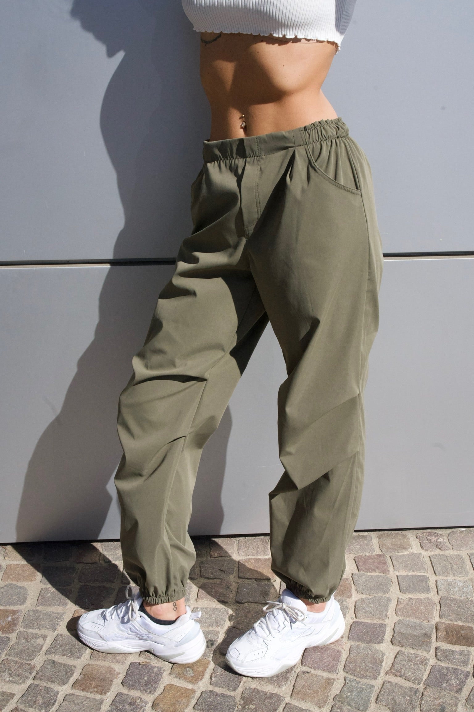 Pantalone cargo verde militare