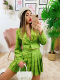 Completo Giacca Corta e Gonna Verde