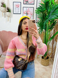 Maglioncino con Cuori Rosa e lilla