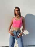 Top rosa fluo