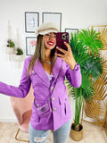 Blazer Purple con Borsetta