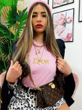 T-shirt con stampa D