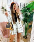Completo Giacca e Short Bianco