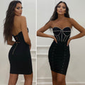 Abito bustier nero