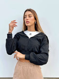 T-shirt più felpa crop