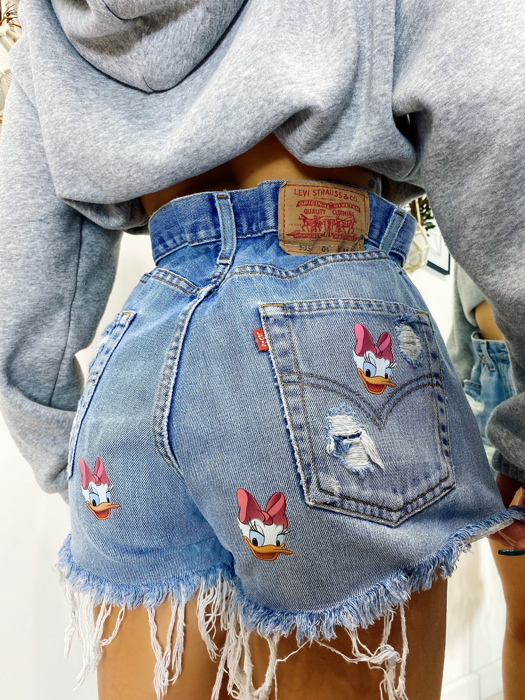 Short Levi’s Vintage con stampa Paperina medio chiaro