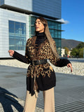 Cardigan animalier