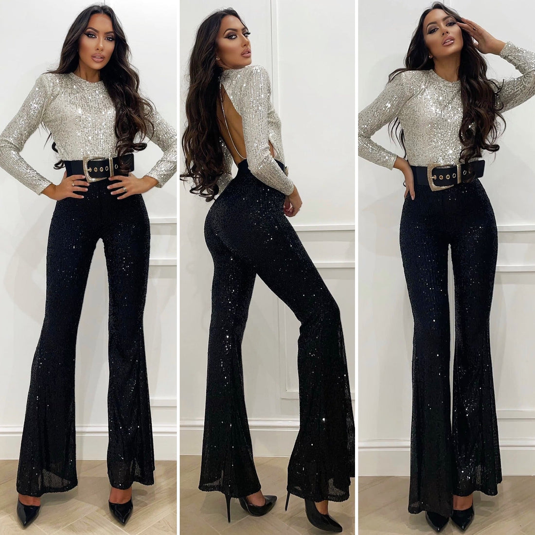 Pantalone in paillettes