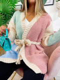 Cardigan Rainbow quality dettaglio celeste