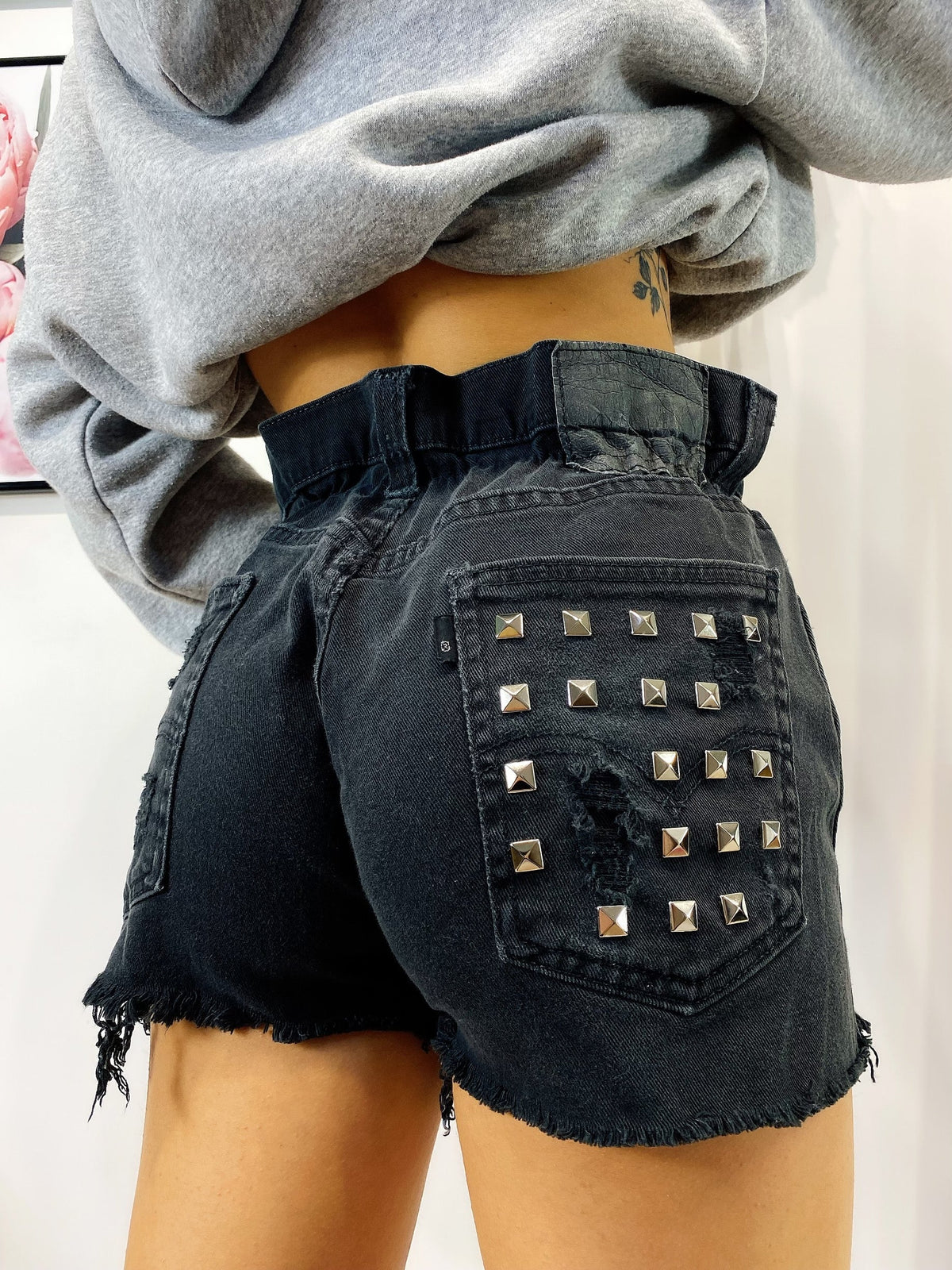 Short Levi’s Vintage con Borchie Nero