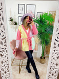 Cardigan Rainbow rosa quality