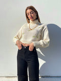 Jeans wide leg nero