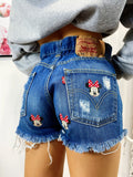 Short Levi’s Vintage stampa topolina con strappi