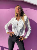 Camicetta con rouge bianca