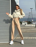 Giaccone beige con pelo