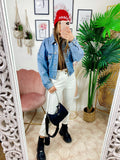 Giacca di jeans con elastico