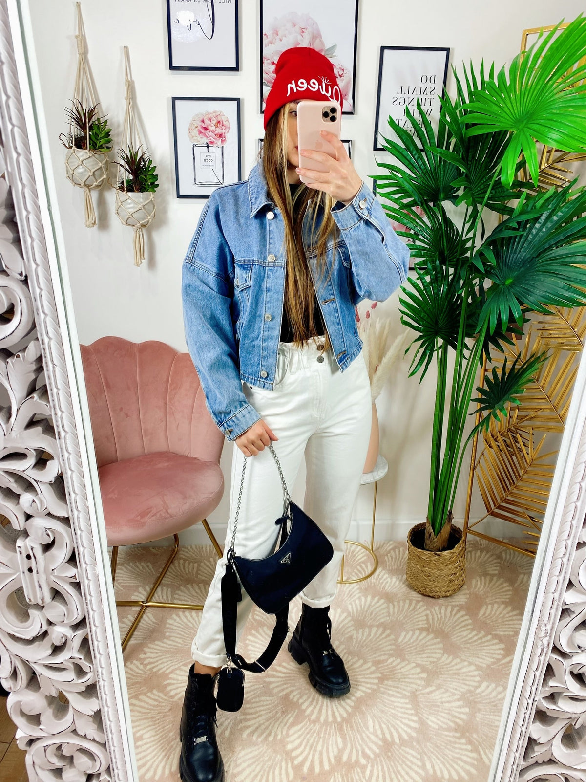 Giacca di jeans con elastico
