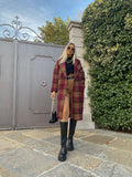 Cappotto peonia e Camel