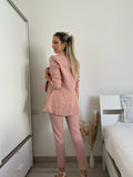 Completo giacca e pantalone cipria