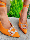 Tacco Orange con gioiello