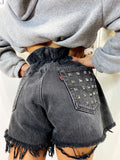 Short Levi’s Vintage con Borchie bagno grigio